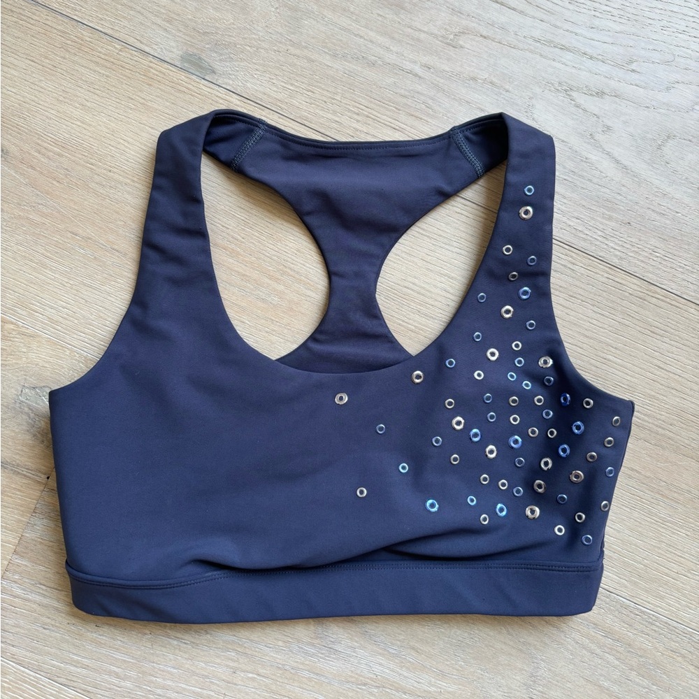 Blue, Navy Embellished Women's Sports Bra from SoulCycle collection